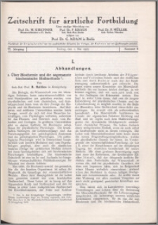 Zeitschrift für Ärztliche Fortbildung, Jg. 22 (1925) nr 9