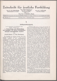 Zeitschrift für Ärztliche Fortbildung, Jg. 22 (1925) nr 17