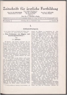 Zeitschrift für Ärztliche Fortbildung, Jg. 22 (1925) nr 18