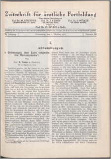 Zeitschrift für Ärztliche Fortbildung, Jg. 22 (1925) nr 19