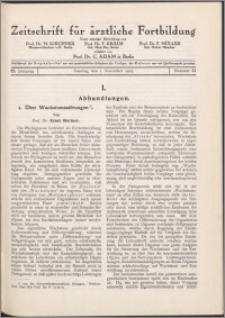 Zeitschrift für Ärztliche Fortbildung, Jg. 22 (1925) nr 21
