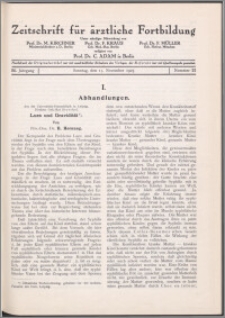 Zeitschrift für Ärztliche Fortbildung, Jg. 22 (1925) nr 22