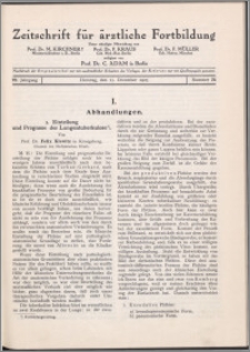 Zeitschrift für Ärztliche Fortbildung, Jg. 22 (1925) nr 24
