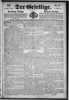 Der Gesellige : Graudenzer Zeitung 1897.03.09, Jg. 71, No. 57