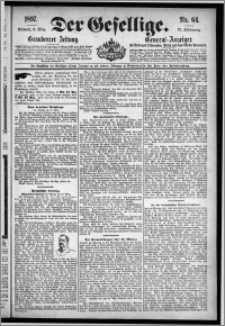 Der Gesellige : Graudenzer Zeitung 1897.03.17, Jg. 71, No. 64
