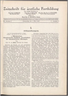 Zeitschrift für Ärztliche Fortbildung, Jg. 25 (1928) nr 5