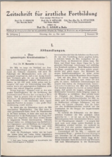 Zeitschrift für Ärztliche Fortbildung, Jg. 25 (1928) nr 10