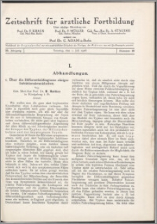 Zeitschrift für Ärztliche Fortbildung, Jg. 25 (1928) nr 13