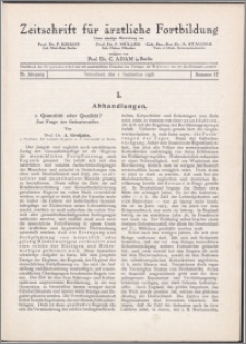 Zeitschrift für Ärztliche Fortbildung, Jg. 25 (1928) nr 17