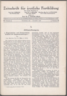 Zeitschrift für Ärztliche Fortbildung, Jg. 25 (1928) nr 23