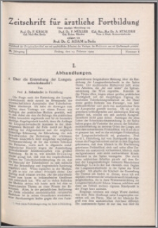 Zeitschrift für Ärztliche Fortbildung, Jg. 26 (1929) nr 4