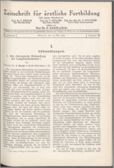 Zeitschrift für Ärztliche Fortbildung, Jg. 26 (1929) nr 10