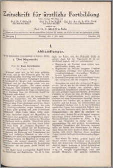 Zeitschrift für Ärztliche Fortbildung, Jg. 26 (1929) nr 13