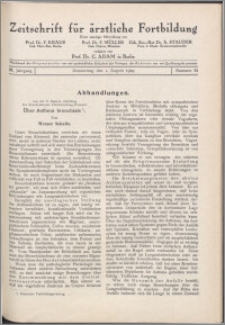 Zeitschrift für Ärztliche Fortbildung, Jg. 26 (1929) nr 15