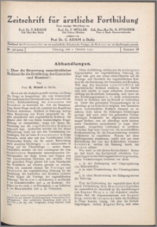 Zeitschrift für Ärztliche Fortbildung, Jg. 26 (1929) nr 19