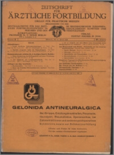 Zeitschrift für Ärztliche Fortbildung, Jg. 27 (1930) nr 2