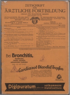 Zeitschrift für Ärztliche Fortbildung, Jg. 27 (1930) nr 3