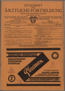 Zeitschrift für Ärztliche Fortbildung, Jg. 27 (1930) nr 14