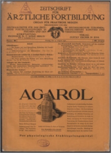 Zeitschrift für Ärztliche Fortbildung, Jg. 27 (1930) nr 16