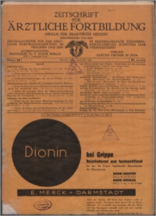 Zeitschrift für Ärztliche Fortbildung, Jg. 27 (1930) nr 23