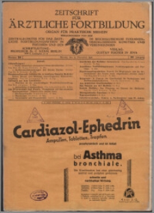 Zeitschrift für Ärztliche Fortbildung, Jg. 27 (1930) nr 24