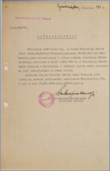 [Zaświadczenie dla Witolda Piskorskiego... z dnia 10 lutego 1932 r.].