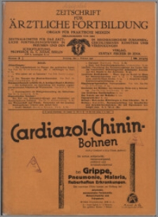 Zeitschrift für Ärztliche Fortbildung, Jg. 28 (1931) nr 3