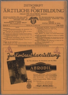 Zeitschrift für Ärztliche Fortbildung, Jg. 28 (1931) nr 4