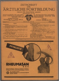 Zeitschrift für Ärztliche Fortbildung, Jg. 28 (1931) nr 7