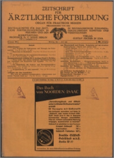 Zeitschrift für Ärztliche Fortbildung, Jg. 28 (1931) nr 11
