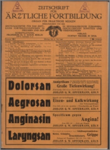 Zeitschrift für Ärztliche Fortbildung, Jg. 28 (1931) nr 12