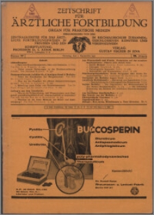 Zeitschrift für Ärztliche Fortbildung, Jg. 28 (1931) nr 17