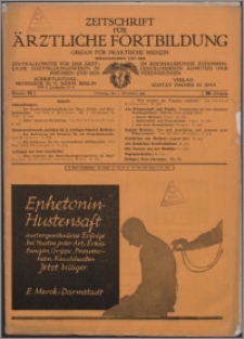 Zeitschrift für Ärztliche Fortbildung, Jg. 28 (1931) nr 23