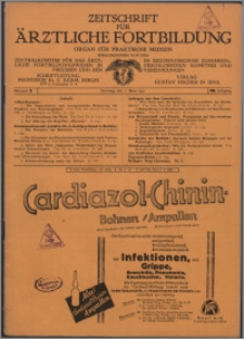 Zeitschrift für Ärztliche Fortbildung, Jg. 29 (1932) nr 5