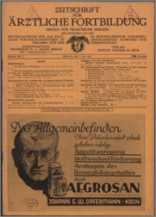 Zeitschrift für Ärztliche Fortbildung, Jg. 29 (1932) nr 11