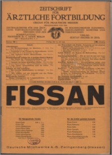Zeitschrift für Ärztliche Fortbildung, Jg. 29 (1932) nr 14