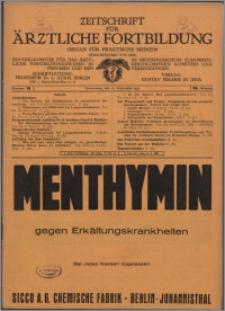 Zeitschrift für Ärztliche Fortbildung, Jg. 29 (1932) nr 18