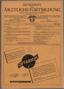 Zeitschrift für Ärztliche Fortbildung, Jg. 29 (1932) nr 21