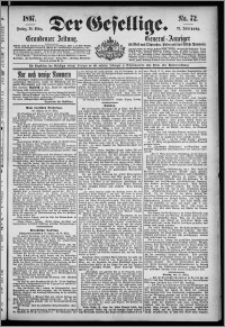 Der Gesellige : Graudenzer Zeitung 1897.03.26, Jg. 71, No. 72