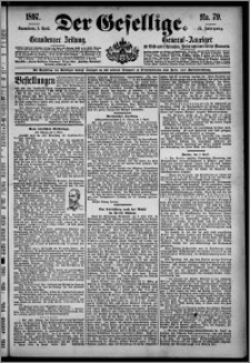Der Gesellige : Graudenzer Zeitung 1897.04.03, Jg. 71, No. 79