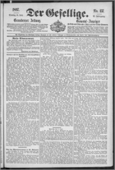 Der Gesellige : Graudenzer Zeitung 1897.06.15, Jg. 71, No. 137