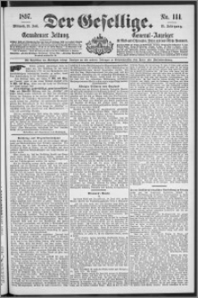 Der Gesellige : Graudenzer Zeitung 1897.06.23, Jg. 71, No. 144