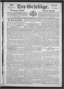 Der Gesellige : Graudenzer Zeitung 1897.08.08, Jg. 72, No. 184