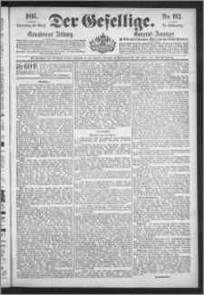Der Gesellige : Graudenzer Zeitung 1897.08.19, Jg. 72, No. 193