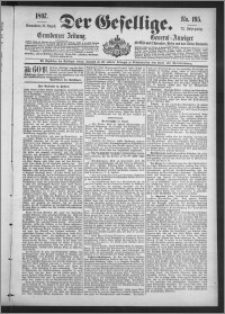 Der Gesellige : Graudenzer Zeitung 1897.08.21, Jg. 72, No. 195