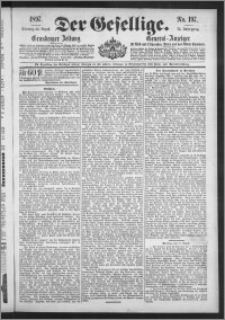 Der Gesellige : Graudenzer Zeitung 1897.08.24, Jg. 72, No. 197