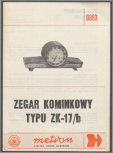 Zegar kominkowy typu ZK-17/b