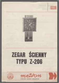 Zegar ścienny typu Z-206