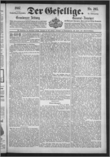 Der Gesellige : Graudenzer Zeitung 1897.09.02, Jg. 72, No. 205