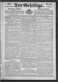 Der Gesellige : Graudenzer Zeitung 1897.09.14, Jg. 72, No. 215